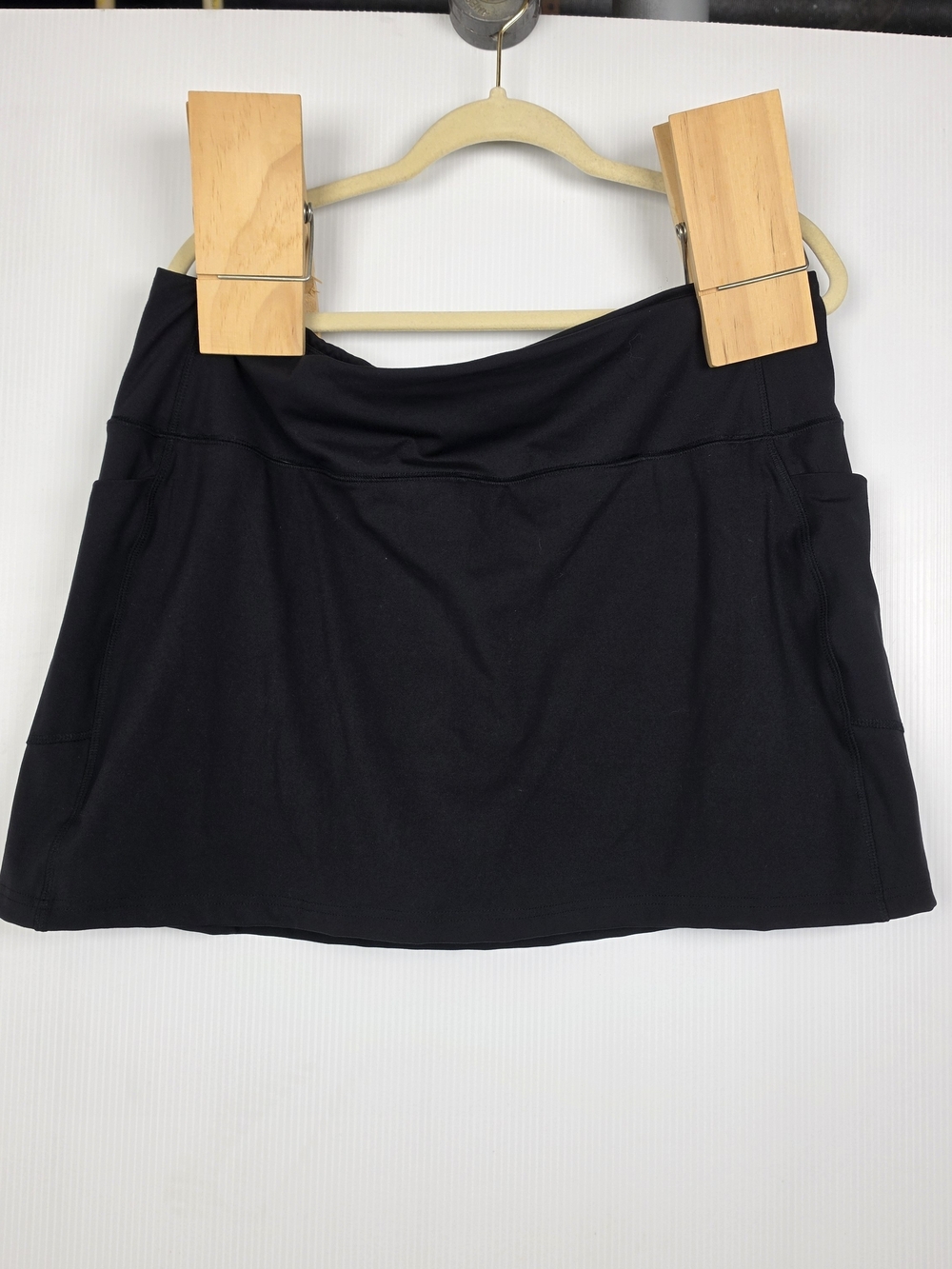 Lands' End Black Active Skort with Side Pockets